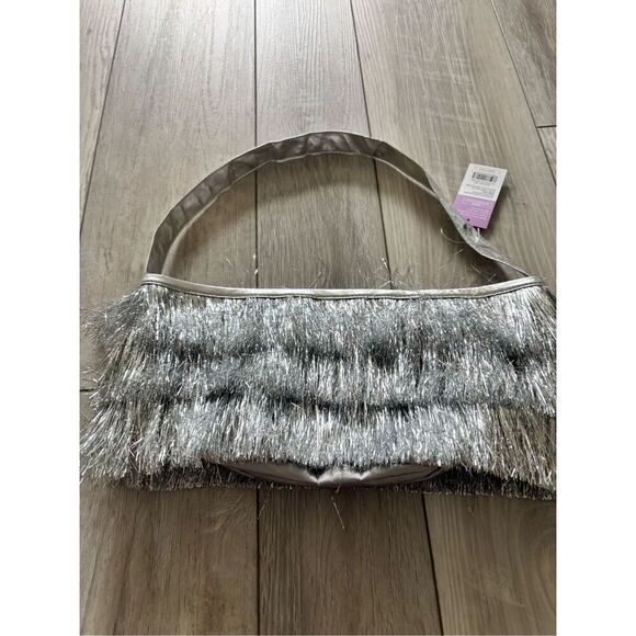 Target Spritz silver disco fringe Easter basket bag - Picture 9 of 9